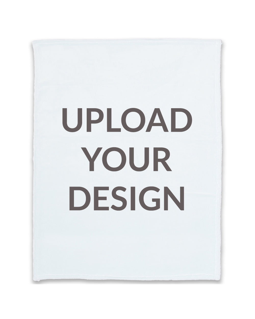 Personalized Custom White Minky Throw Blanket