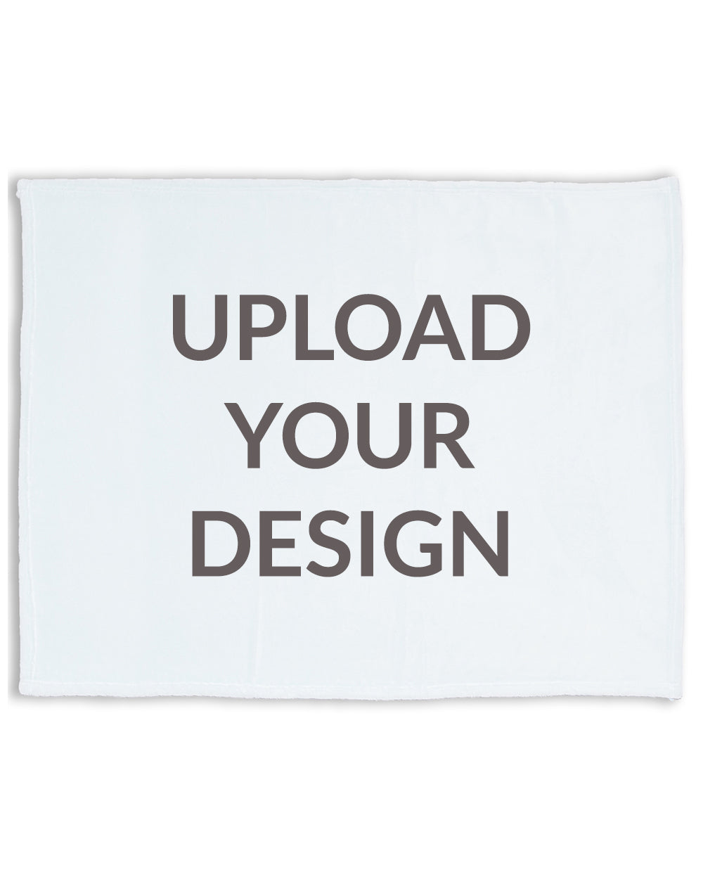 Personalized Custom White Minky Throw Blanket
