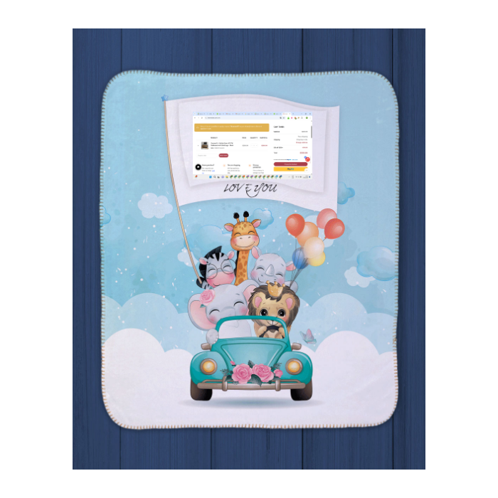 Love you Photo Sherpa Blanket