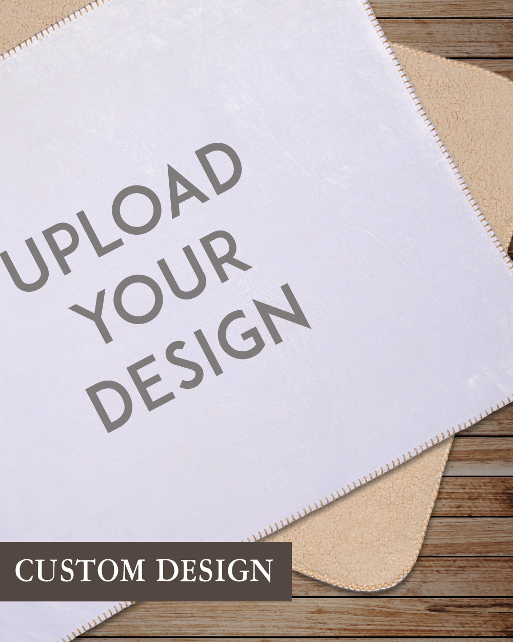 Personalized Custom Throw Blanket - Fleece Sherpa Customized Photo Design Text Logo Name Picture Gift for Women Men Family Friends Kids Baby Dogs Pets