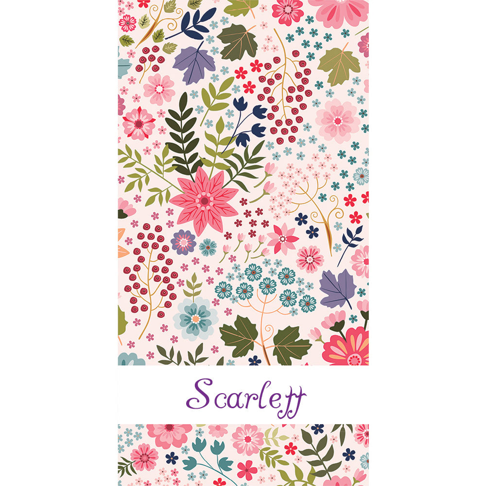 Flowers Custom Beach Towel