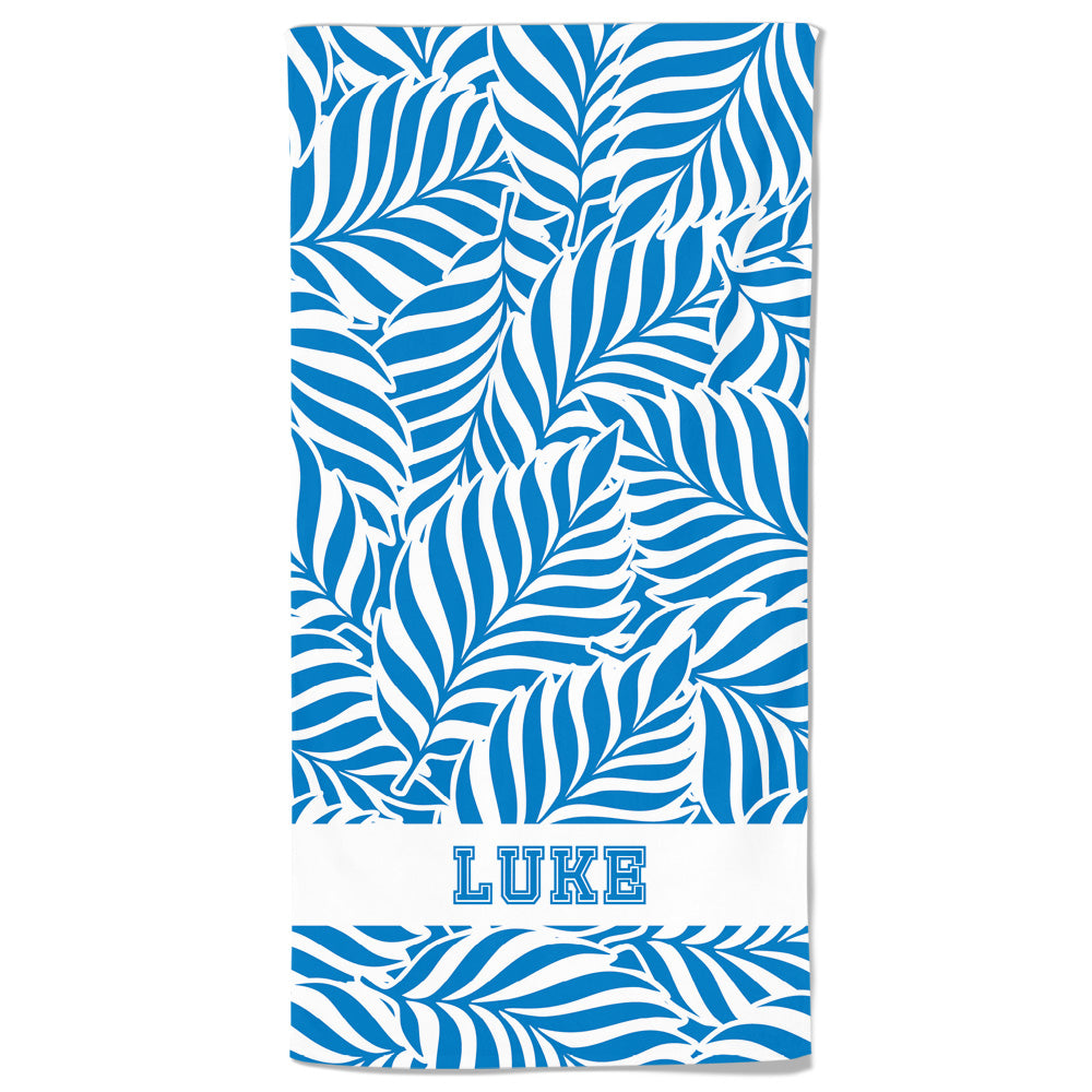 Leaves Custom Beach Towel