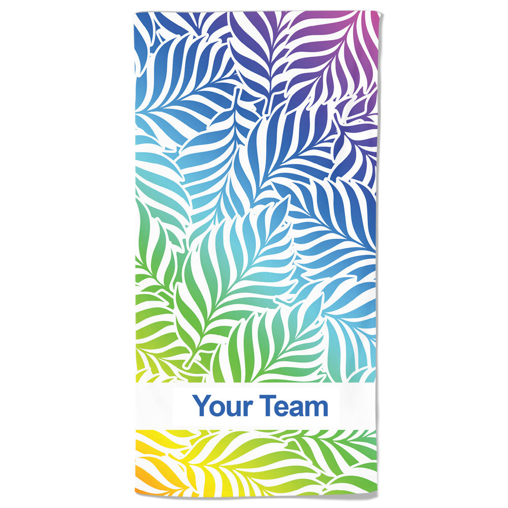 Leaves Custom Beach Towel