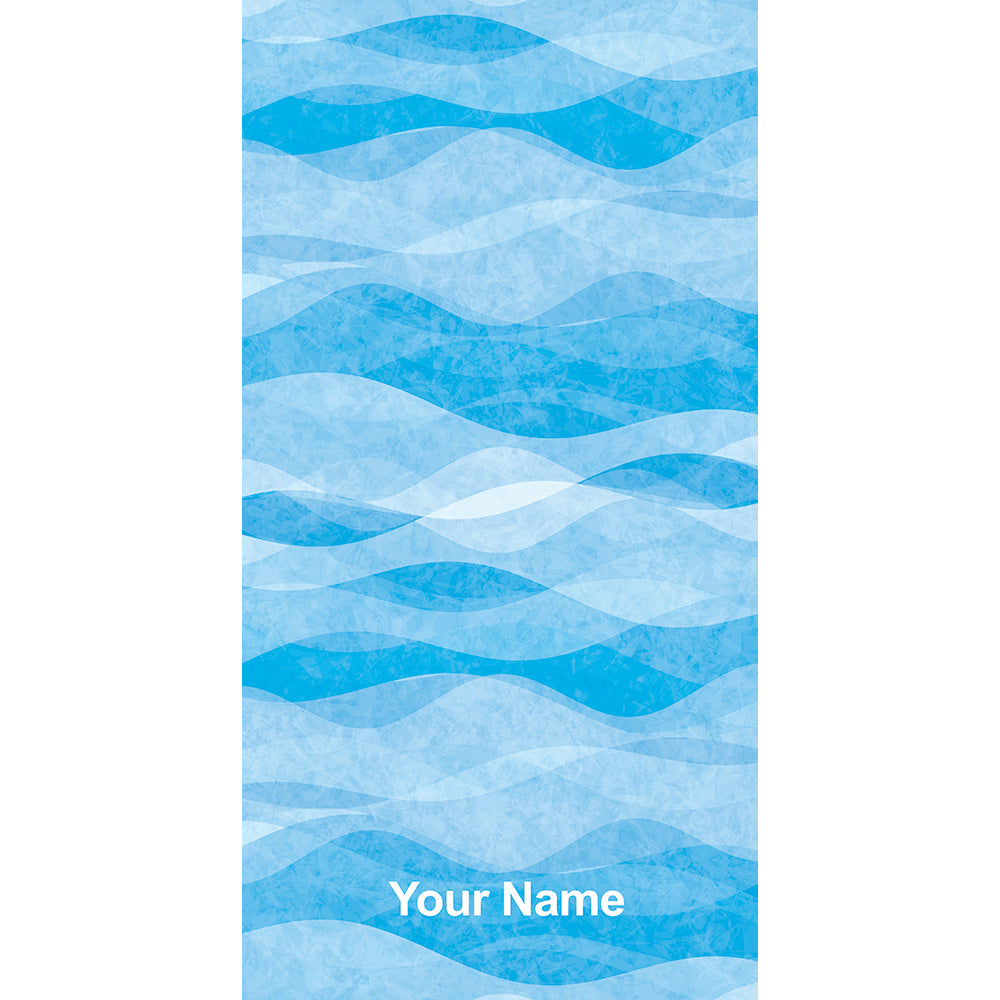 Wave Whisper Custom Beach Towel