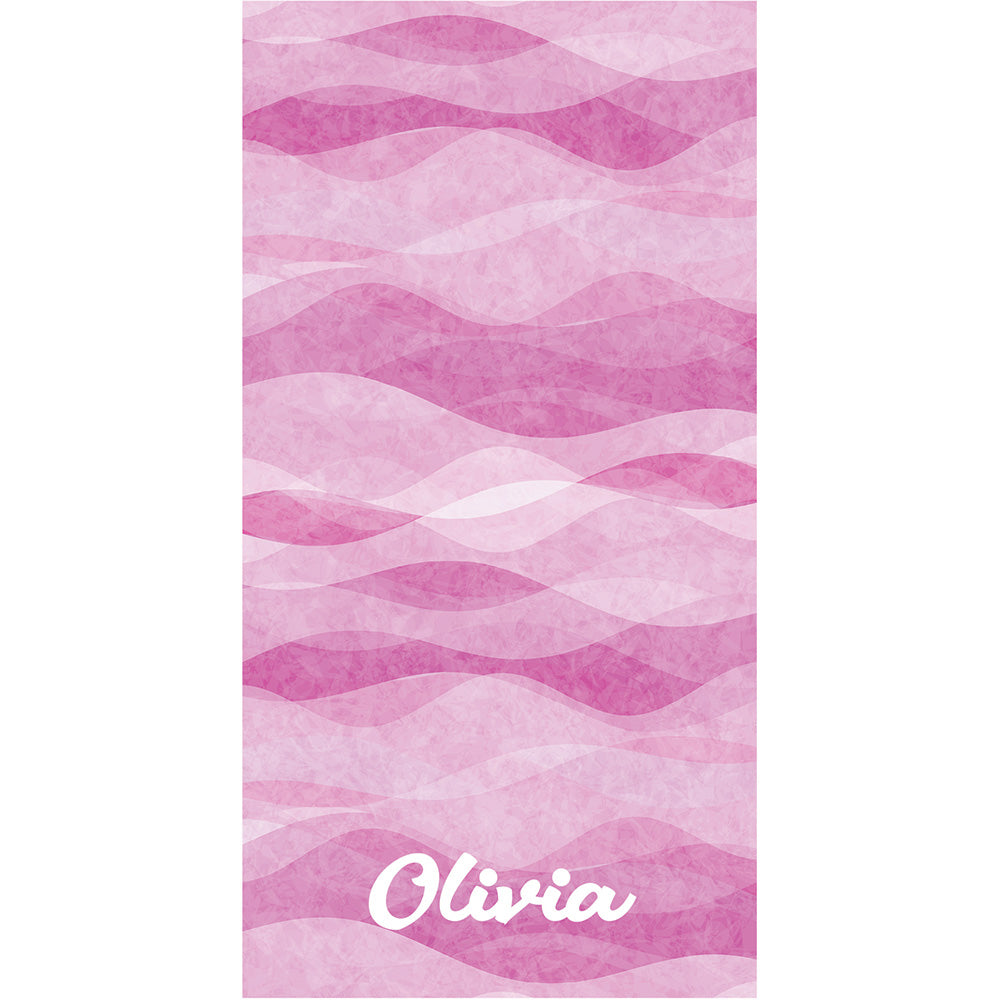 Wave Whisper Custom Beach Towel