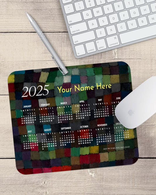 2025 calenda May Picture Mouse Pad with Nonslip Base (SIZE 8"x9")