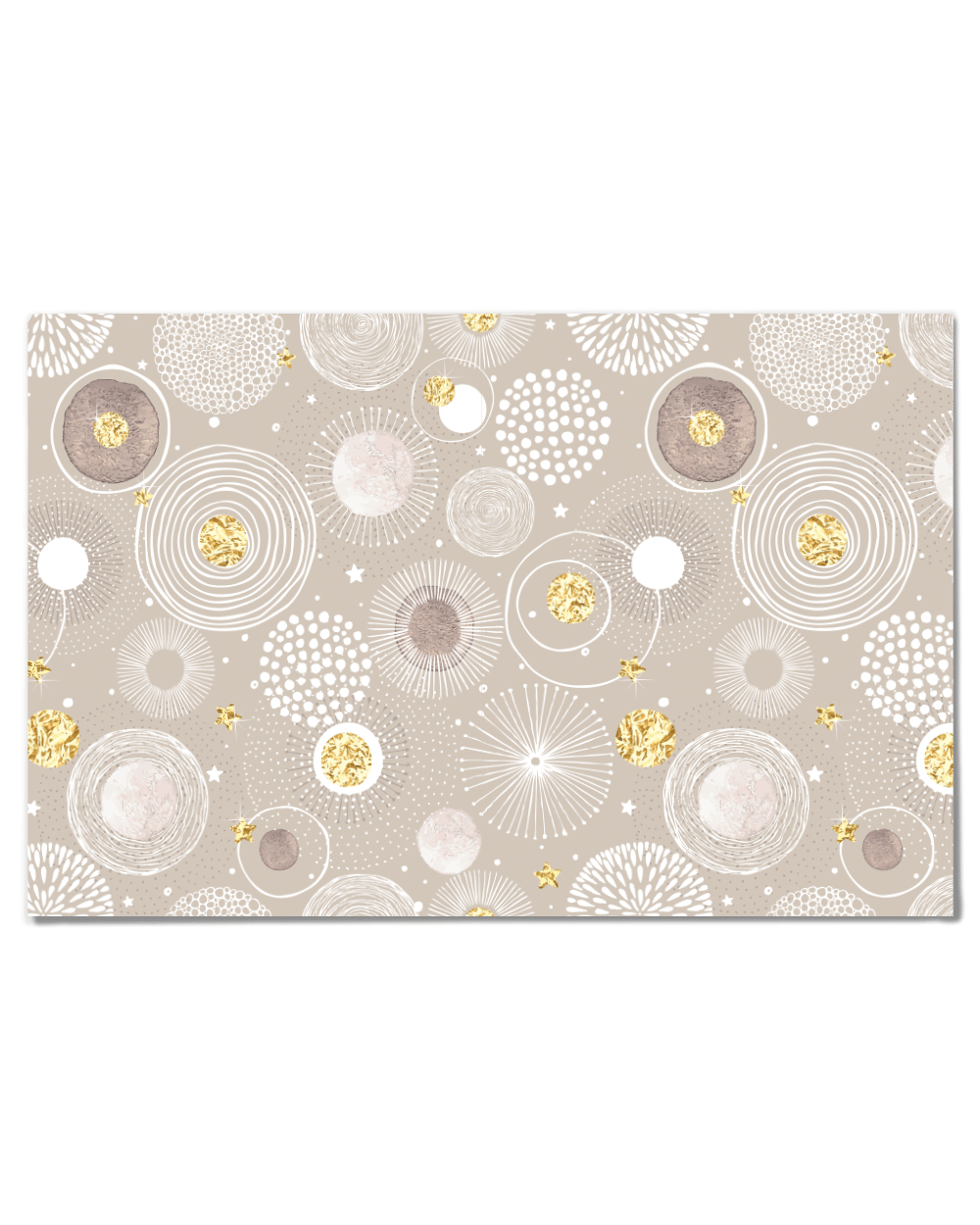 Golden Fireworks-17"x11" 50pcs, Disposable Place Baby Showers, Bridal Shower Table Setting Seasonal Party Kitchen Home Decor Dining