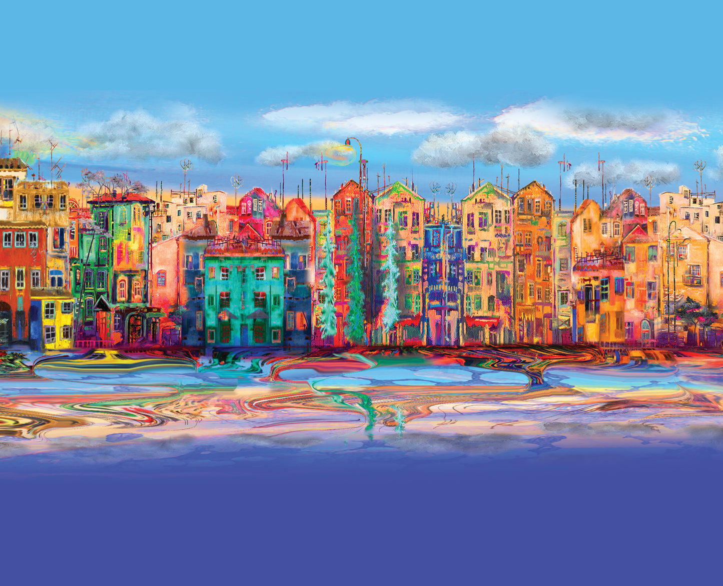 City of Colors Sherpa Blanket