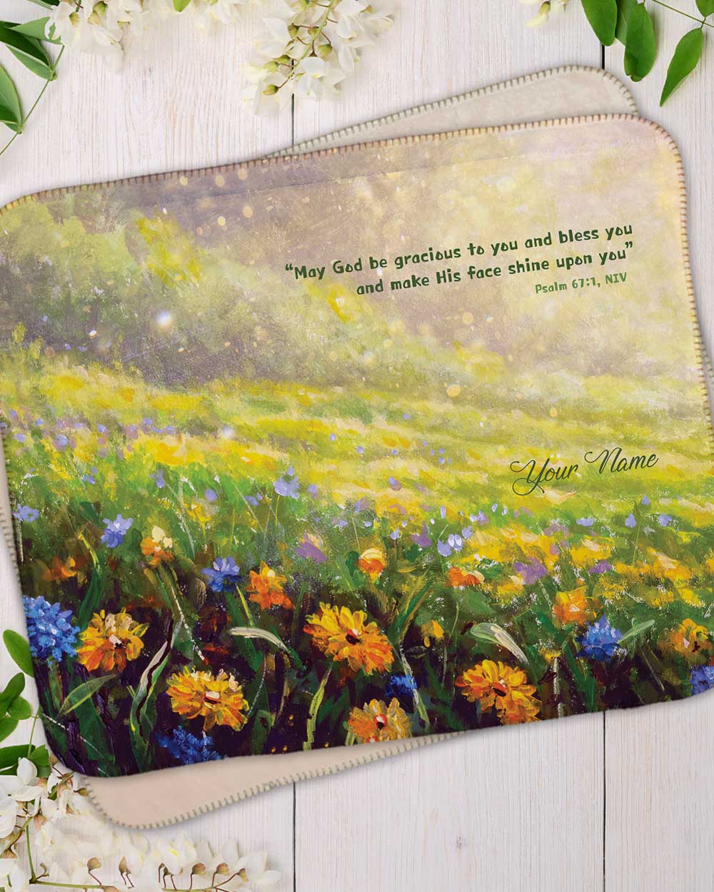 Grace in Bloom Sherpa Blanket