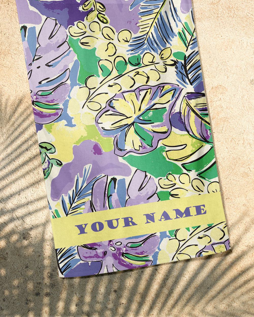 Tropical vibes Beach Towel Cotton/Microfiber