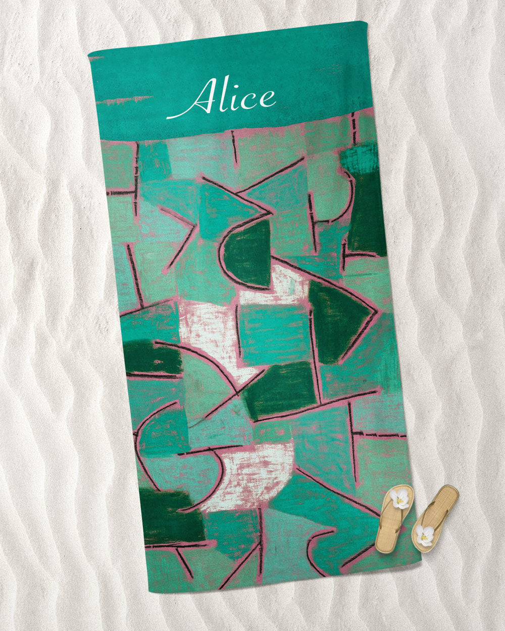 Paul Klee's work Beach Towel Microfiber