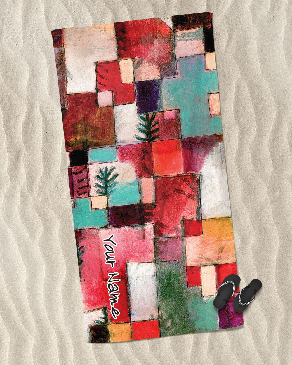 Paul Klee's work Beach Towel Microfiber