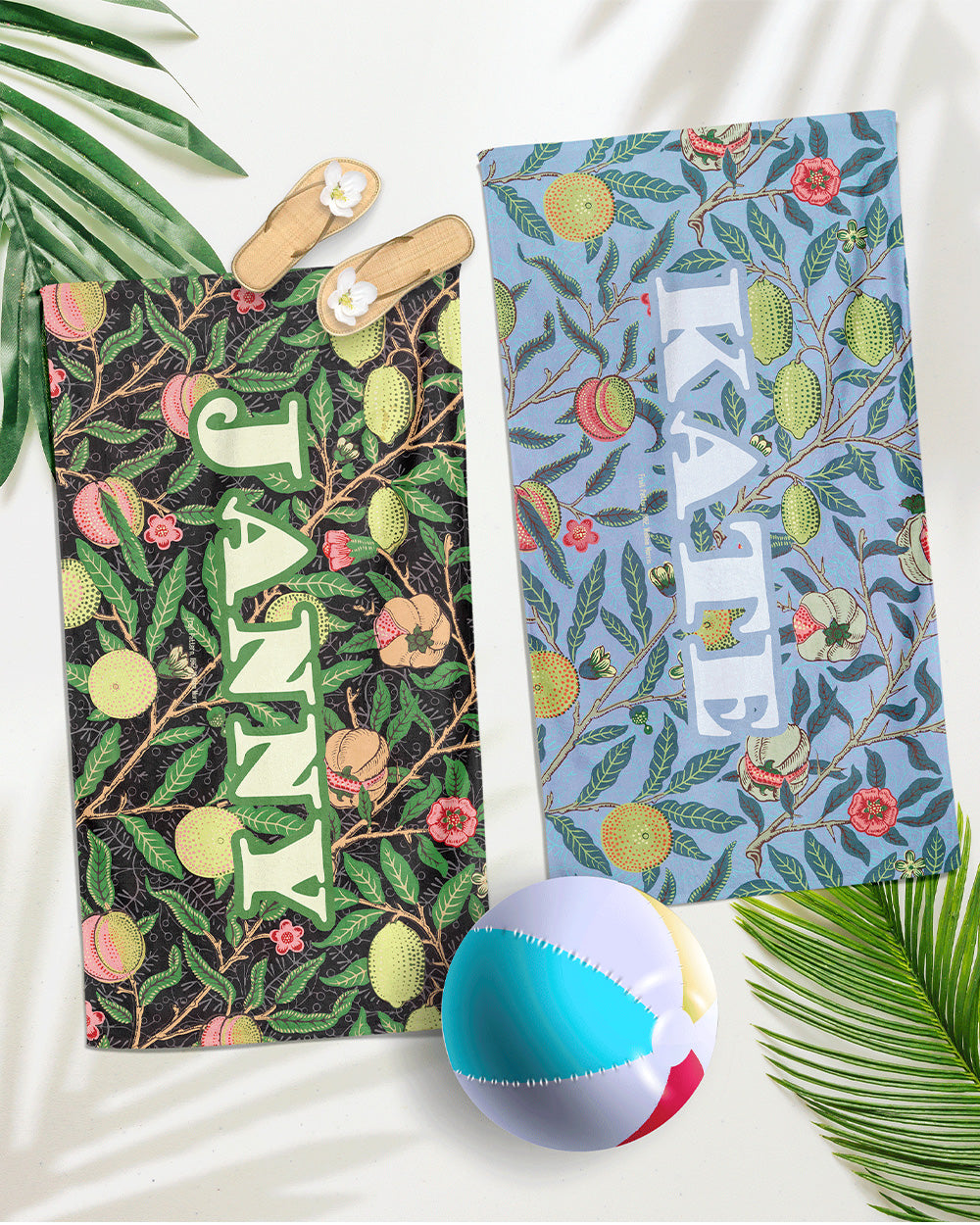William Morris Fruit Pattern Beach Towel