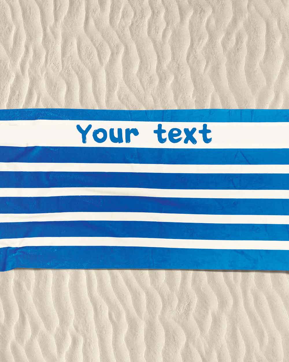 Blue Stripes Beach Towel