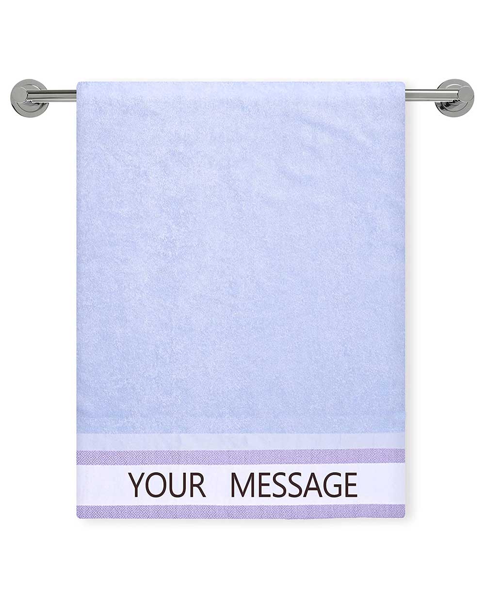 Custom Design Purple Bath Towel (SIZE 27"X 53")