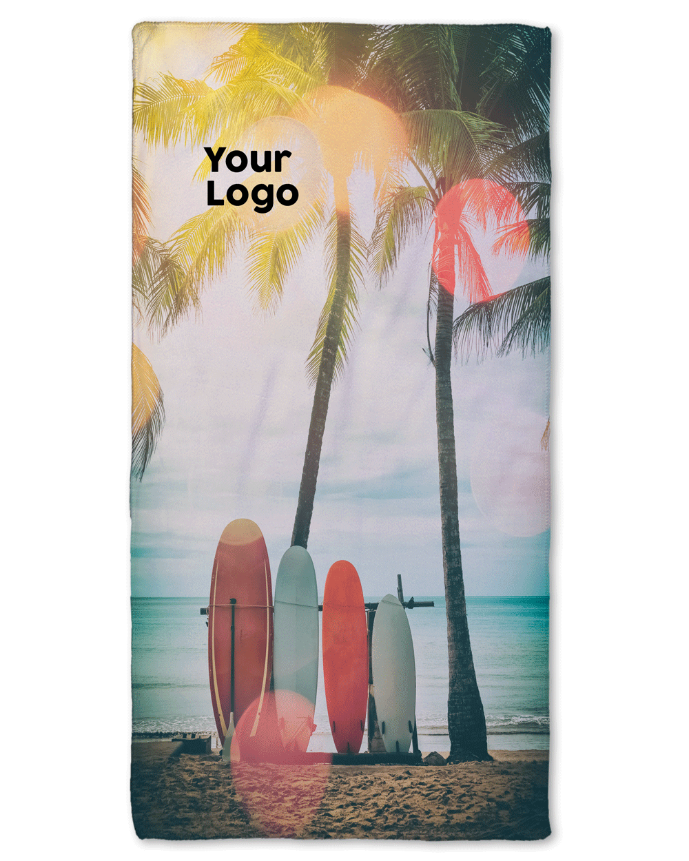 Surfing Board Beach Towel