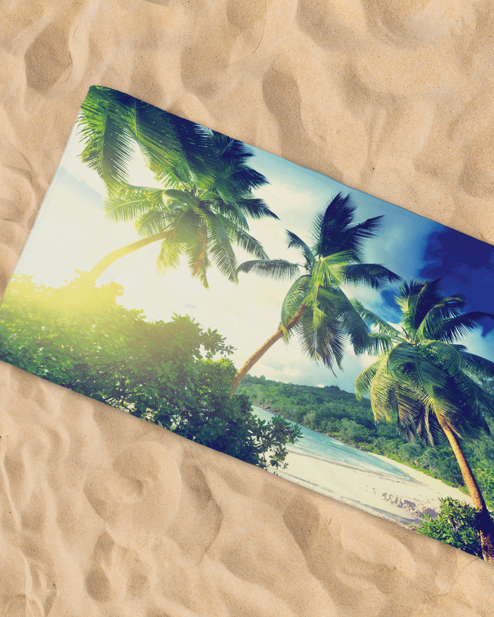 Wide Palmtree Beach Towel