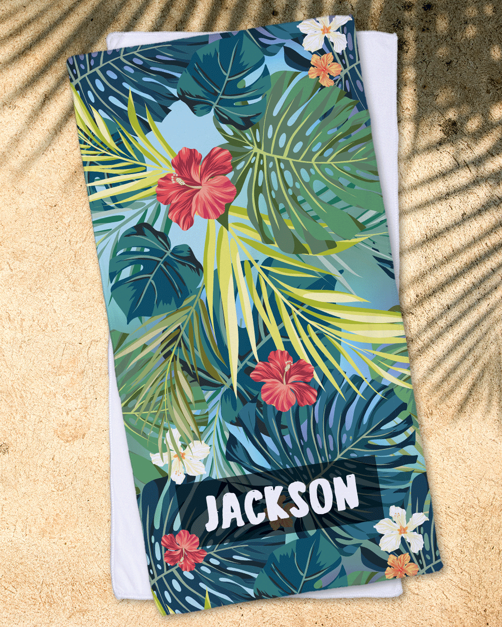 Palm Leaves Beach Towel