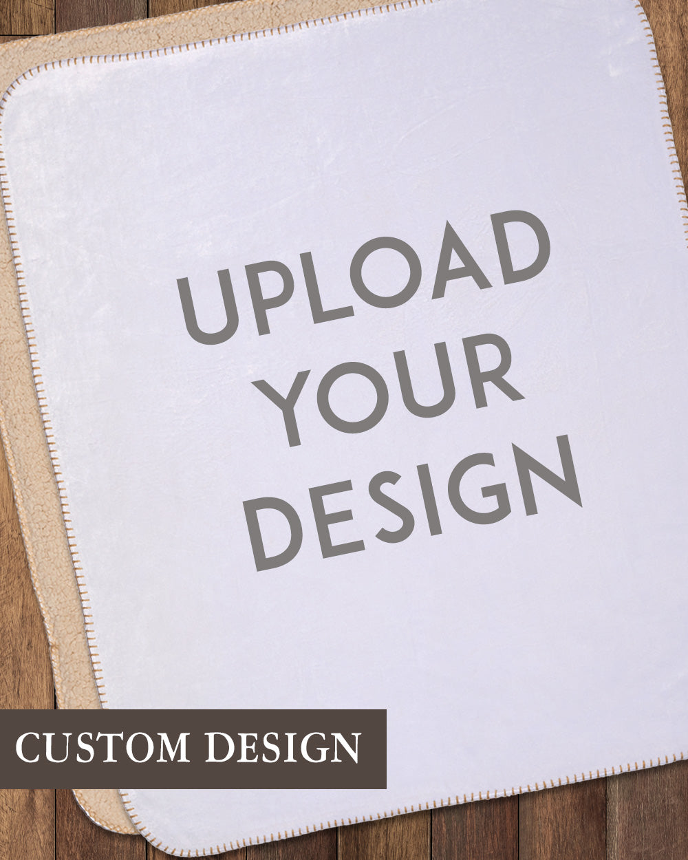 Personalized Custom Throw Blanket - Fleece Sherpa Customized Photo Design Text Logo Name Picture Gift for Women Men Family Friends Kids Baby Dogs Pets