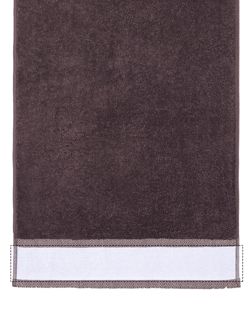 Custom Design Brown Hand Towel (SIZE 16"X 32")