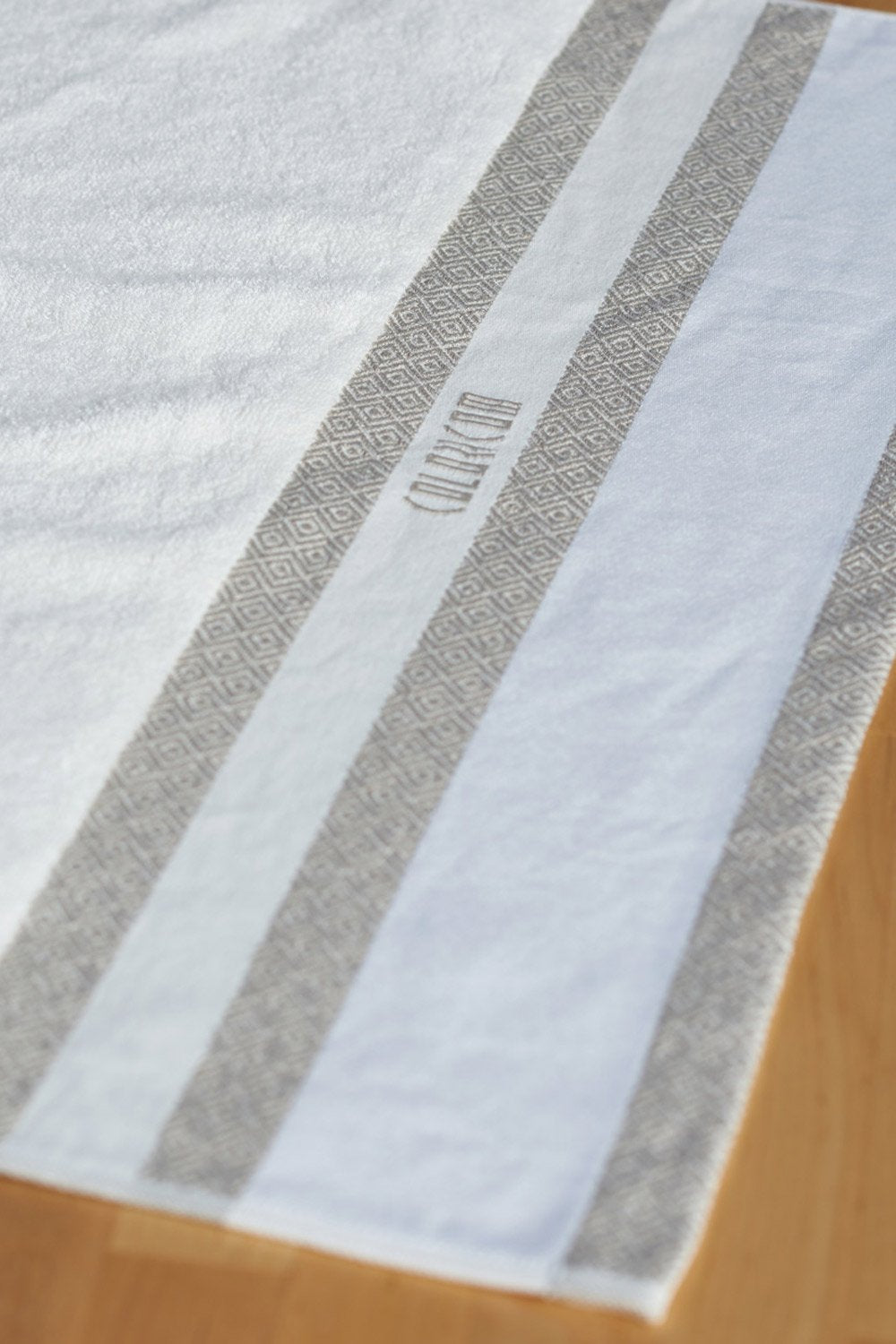 Custom Design Ivory Bath Towel (SIZE 27"X 53")