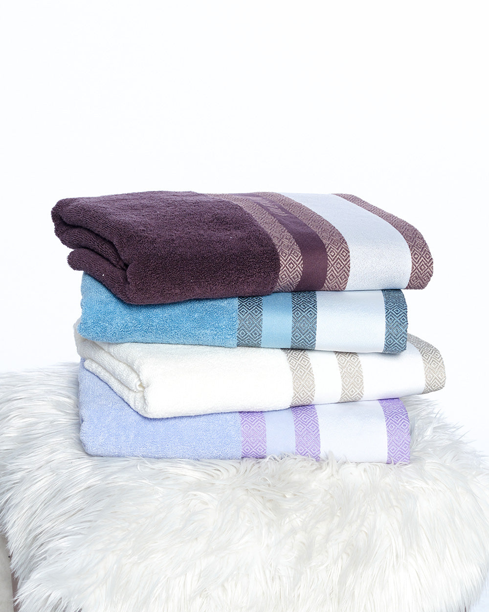 3D Ivory Bath Towel (SIZE 27"X 53")