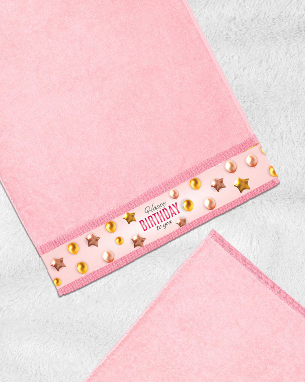 Pink Hand Towel (SIZE 16"X 32")