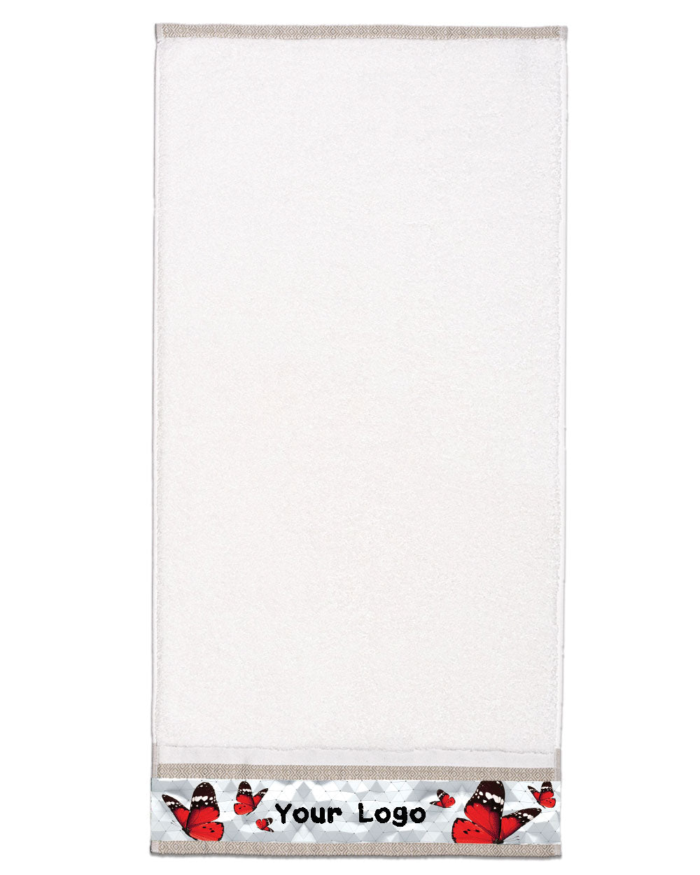 Butterfly Ivory Hand Towel (SIZE 16"X 32")