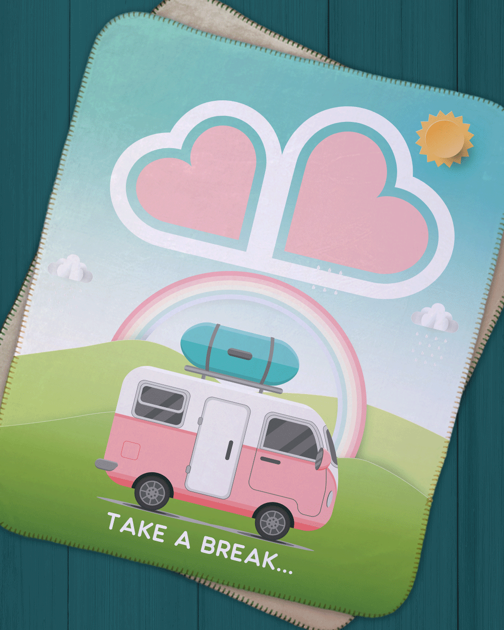 Take a Break Sherpa Blanket