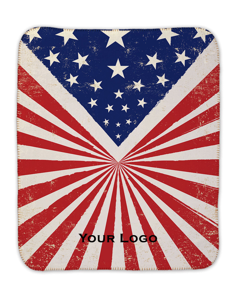 American Flag Sherpa Blanket