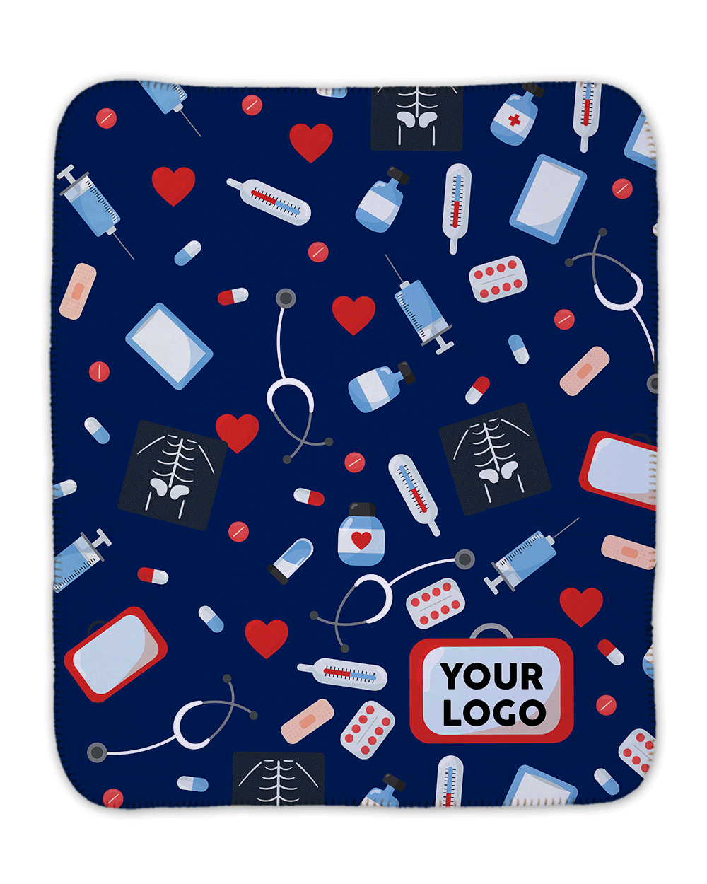 Pills Pattern Sherpa Blanket