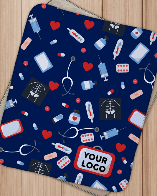 Pills Pattern Sherpa Blanket
