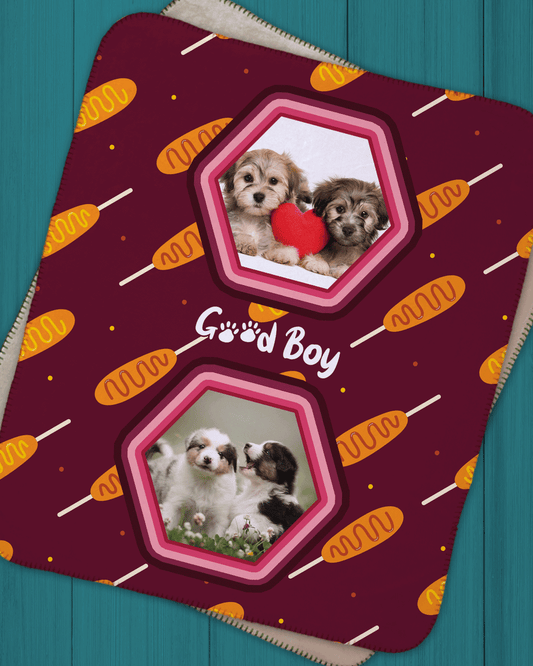 Hot Dog Sherpa Blanket
