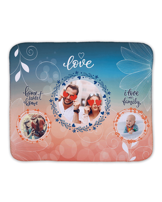 Love Photo Sherpa Blanket