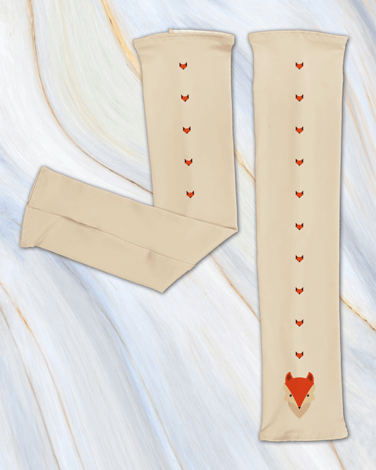 Cute Fox Arm Sleeves  Hole (Size 18")