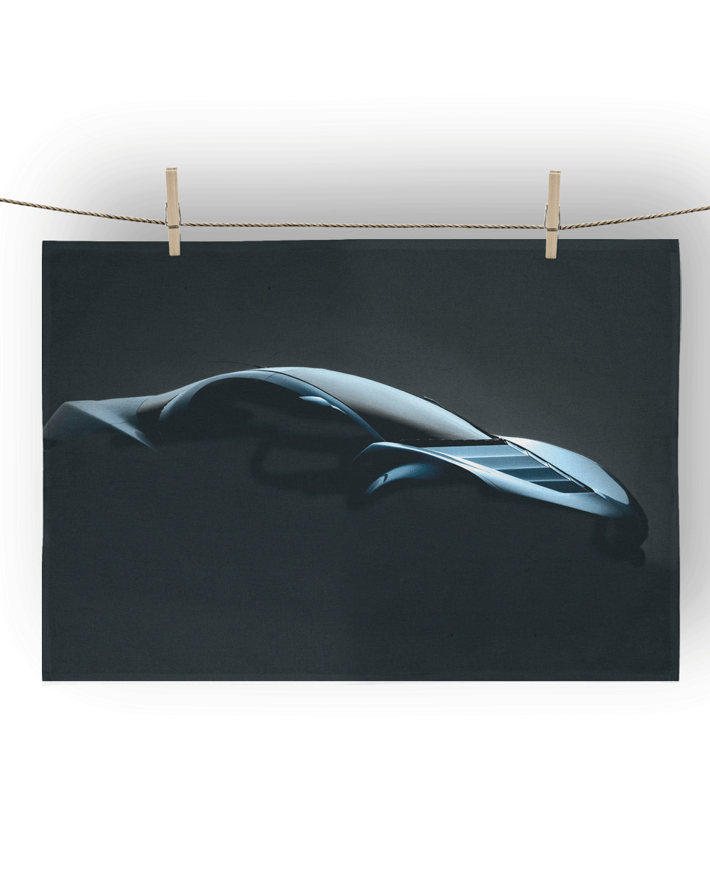Black Car Rally Towel (SIZE 17"X 11")