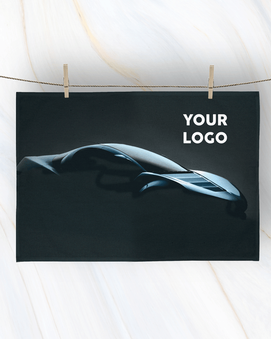 Black Car Rally Towel (SIZE 17"X 11")