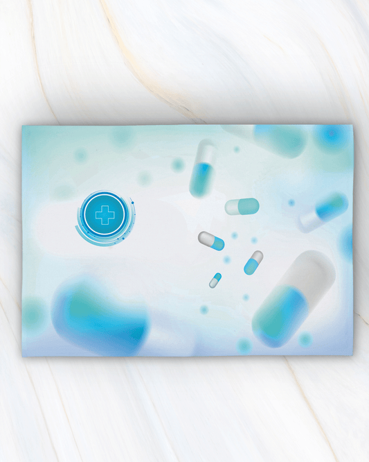 Blue Pills Golf Towel (SIZE 25"x 16")