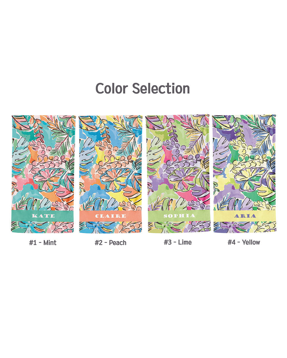 Tropical vibes Custom Beach Towel