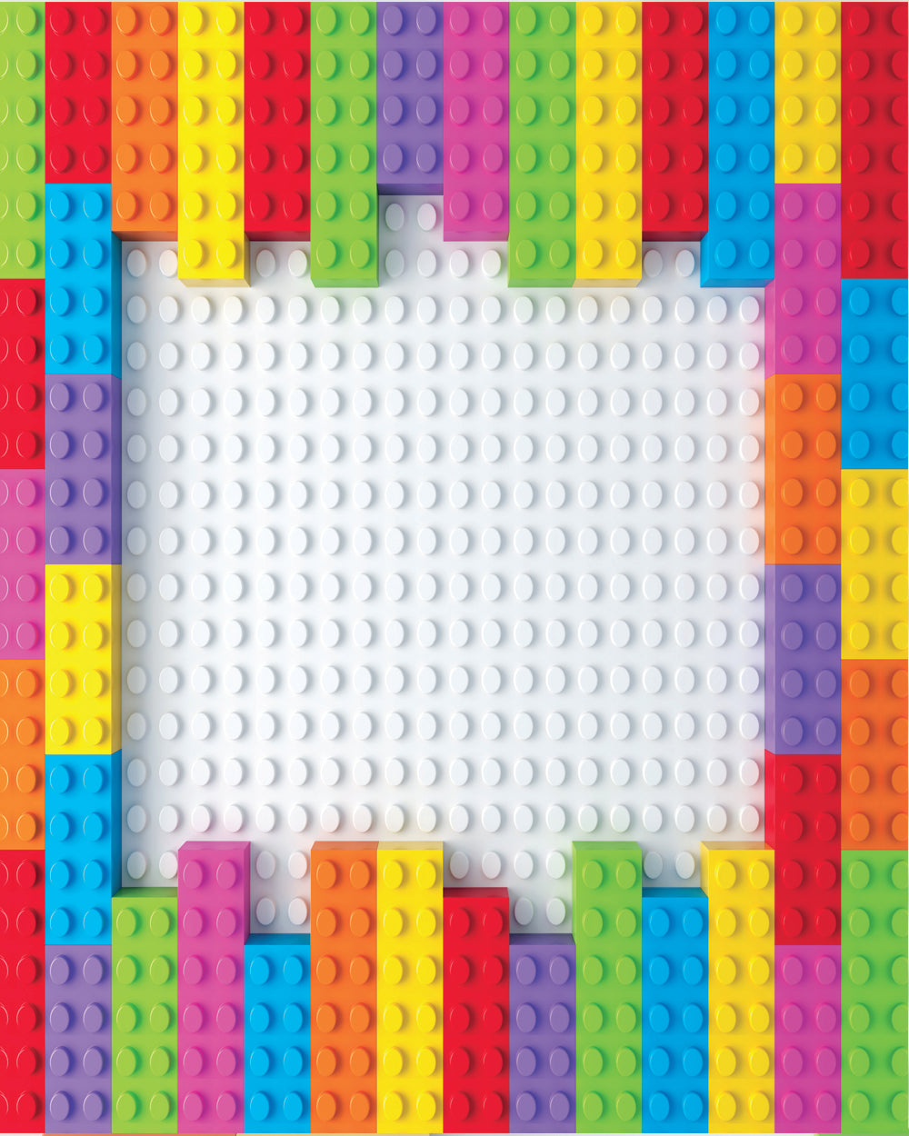 Lego Blocks Mouse Pad with Nonslip Base (SIZE 8"x9")