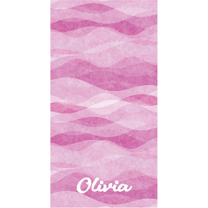 Wave Whisper Custom Beach Towel
