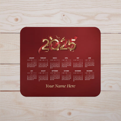 2025 year Mouse Pad with Nonslip Base (SIZE 8"x9")