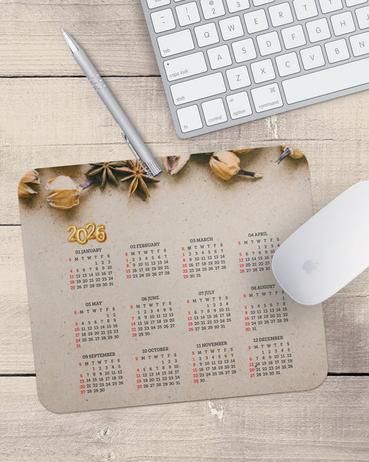 2026 year Gold Mouse Pad with Nonslip Base (SIZE 8"x9")