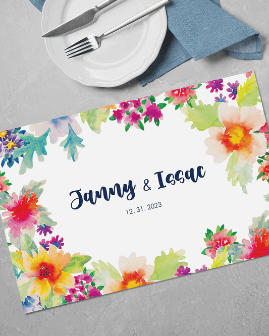 Janny&Isaac-17"x11" 50pcs, Disposable Place Baby Showers, Bridal Shower Table Setting Seasonal Party Kitchen Home Decor Dining