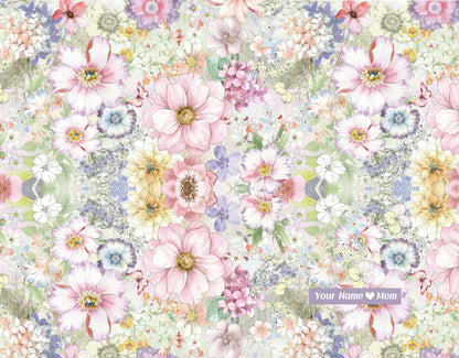 Floral Symphony Sherpa Blanket