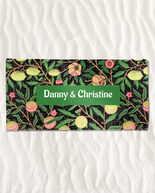 William Morris Fruit Pattern Beach Towel