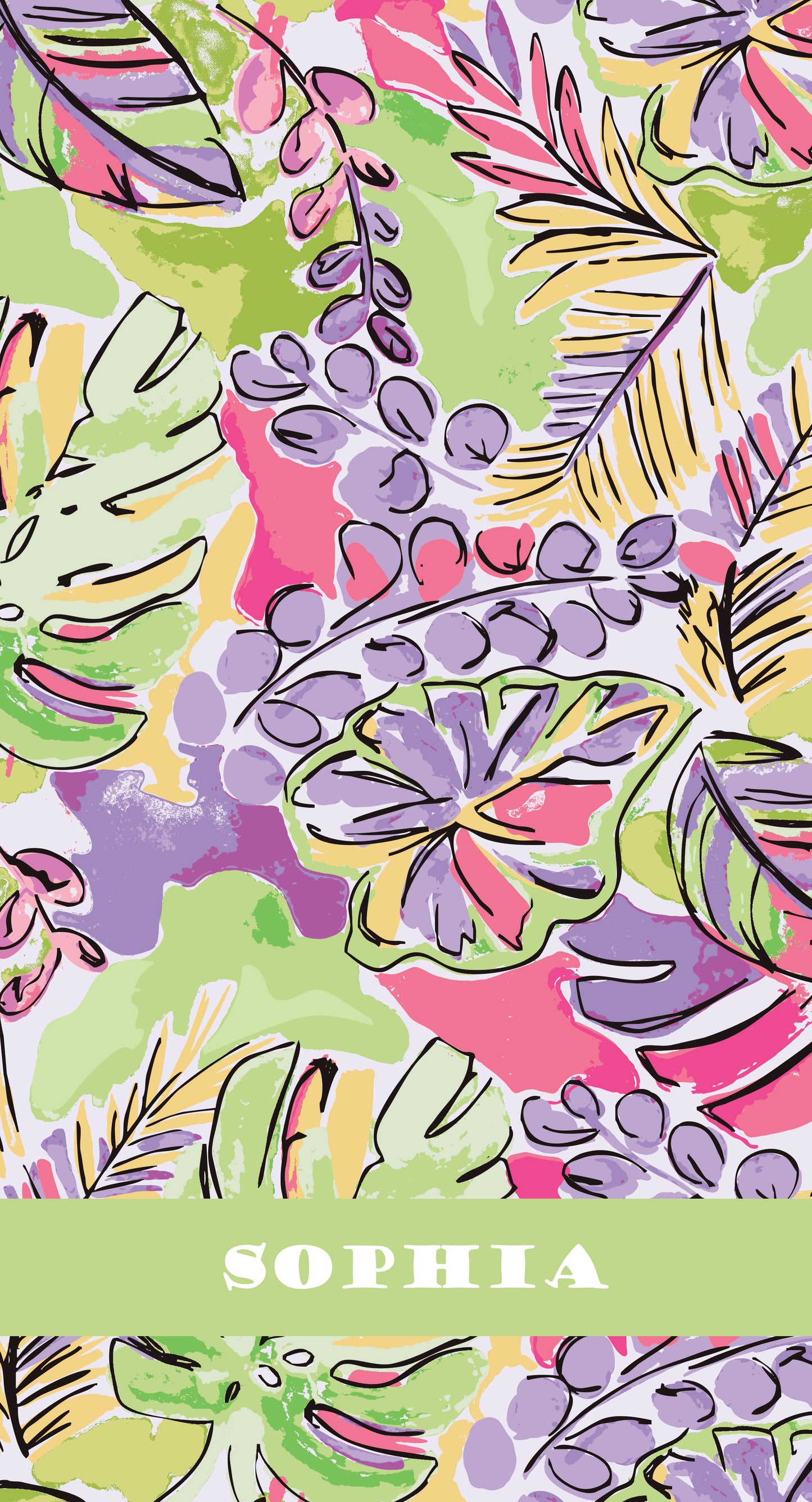 Tropical vibes Custom Beach Towel
