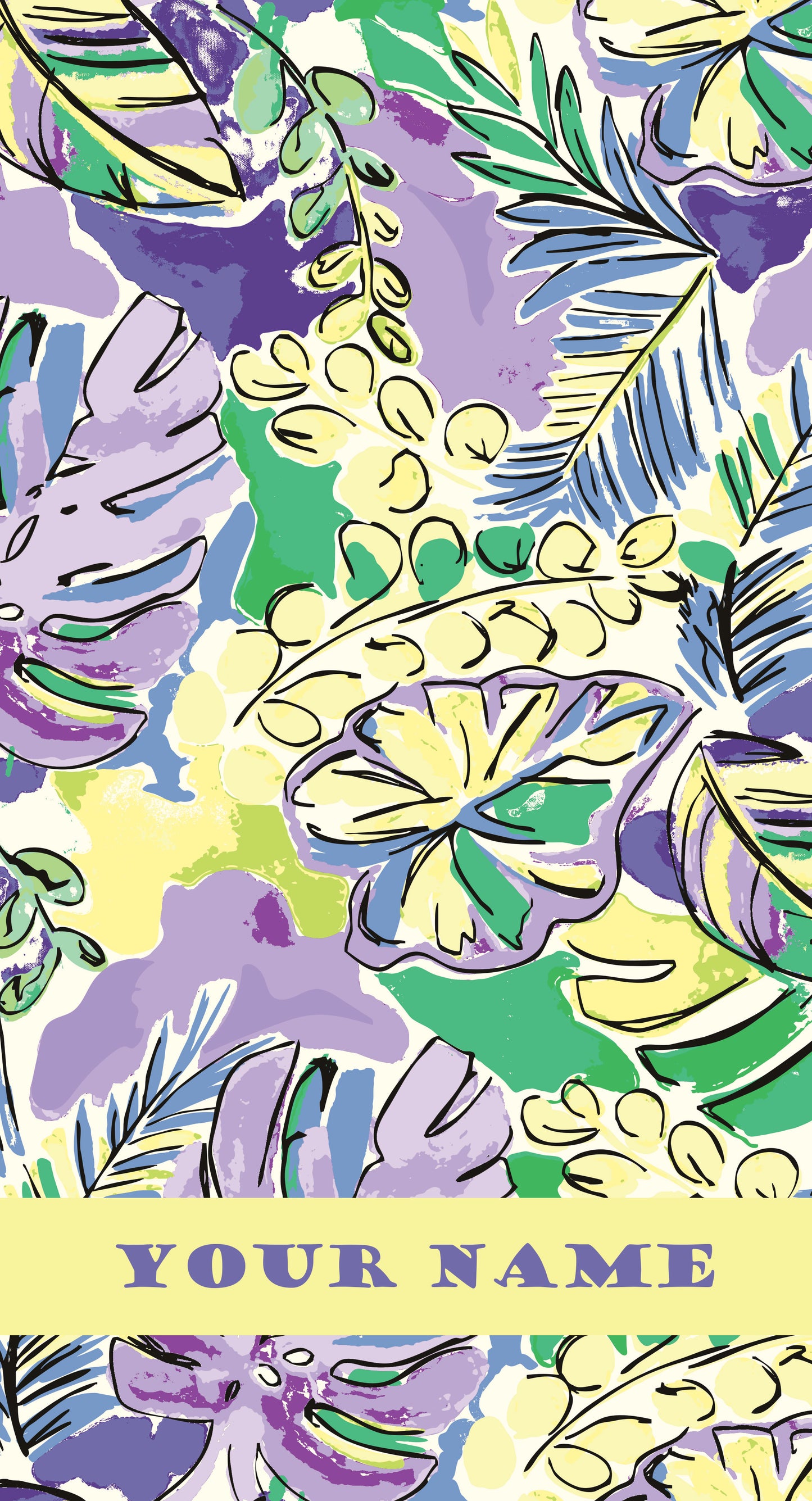 Tropical vibes Custom Beach Towel