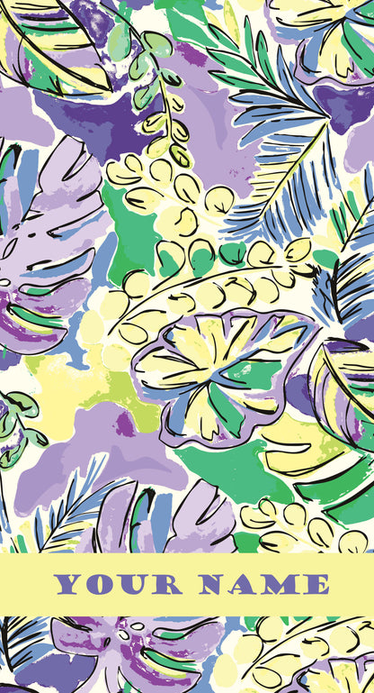 Tropical vibes Custom Beach Towel