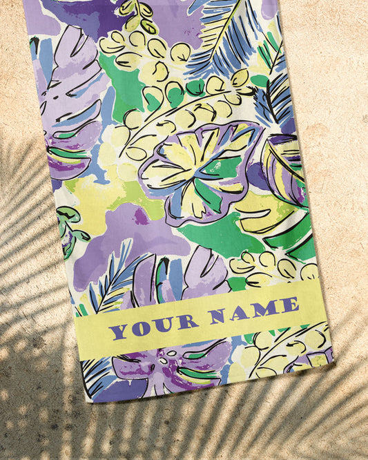 Tropical vibes Beach Towel Cotton/Microfiber